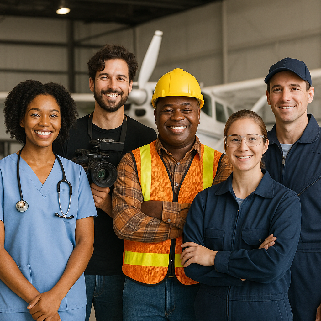 Industry professionals reviewing candidates